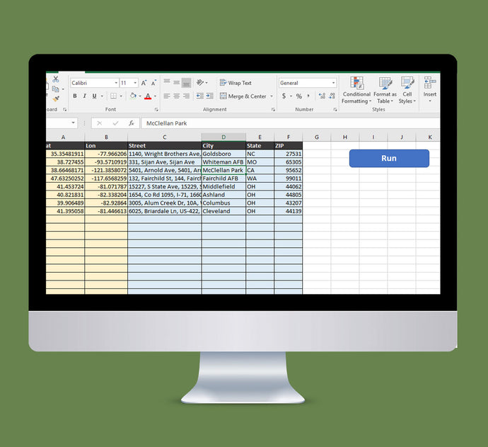 Reverse Excel Geocoder 2.0 - Generate full Addresses from Longitude and Latitude